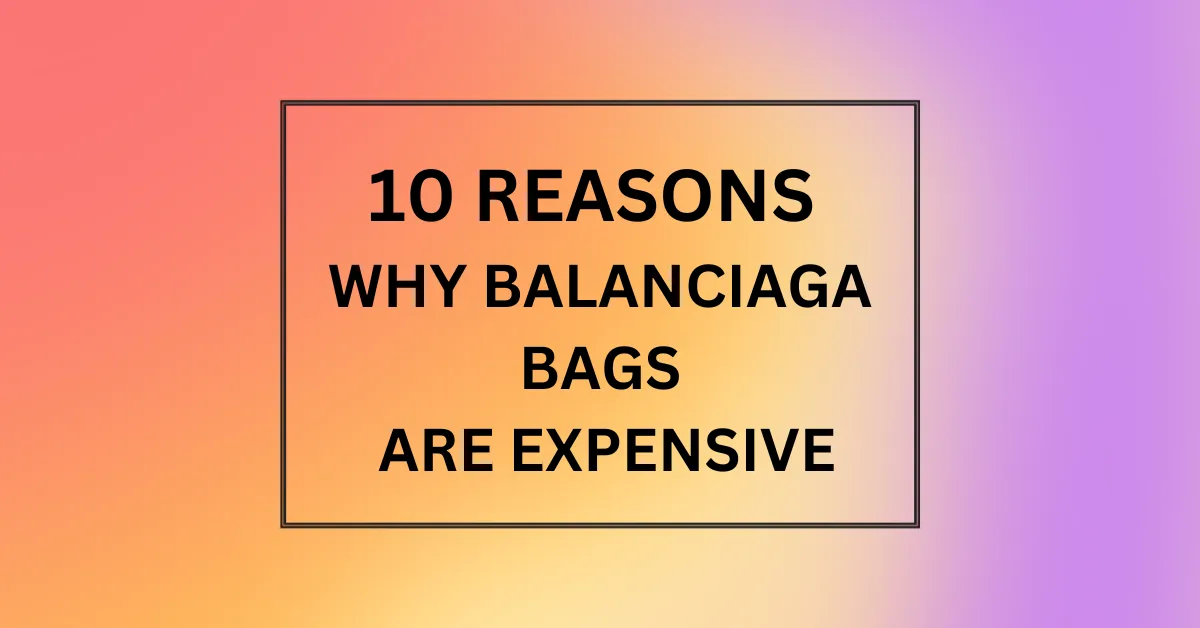 WHY BALANCIAGA BAGS ARE EXPENSIVE