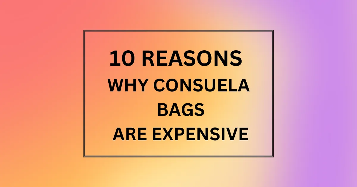 WHY CONSUELA BAGS ARE EXPENSIVE
