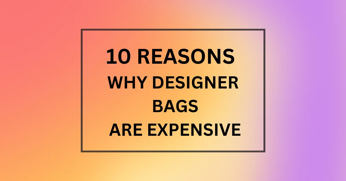 WHY DESIGNER BAGS ARE EXPENSIVE