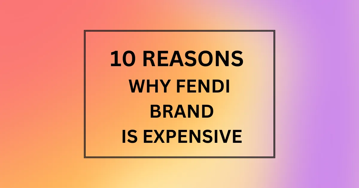 WHY FENDI BRAND IS EXPENSIVE