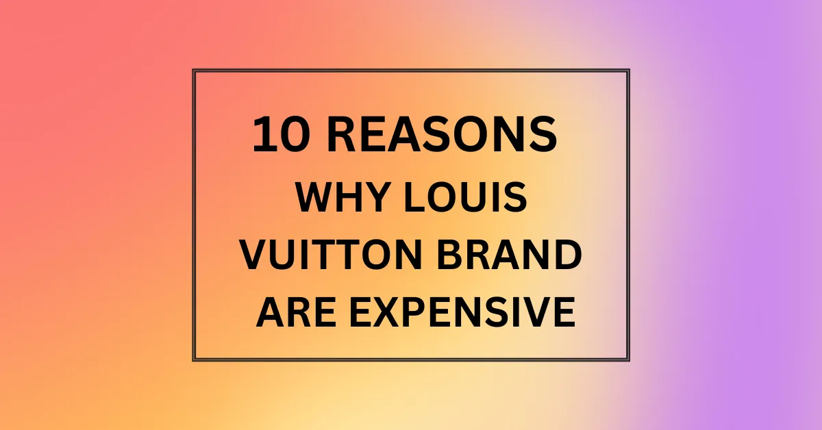 WHY LOUIS VUITTON BRAND ARE EXPENSIVE