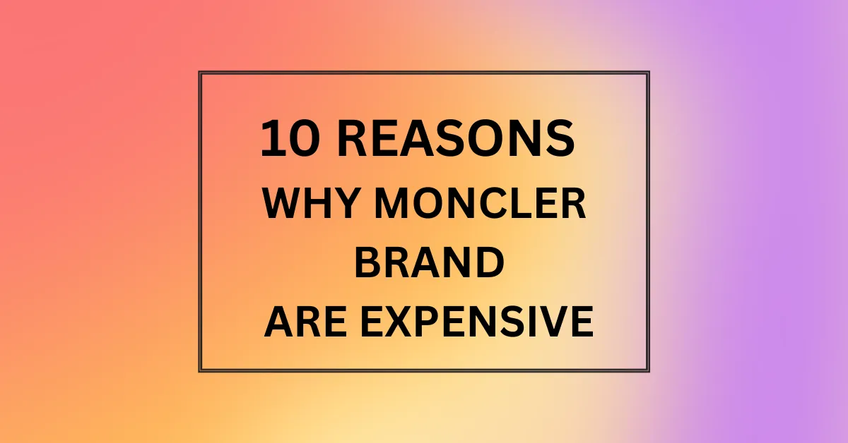 WHY MONCLER BRAND ARE EXPENSIVE