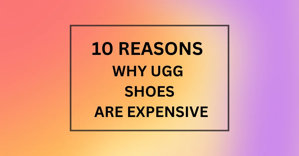 WHY UGG SHOES ARE EXPENSIVE
