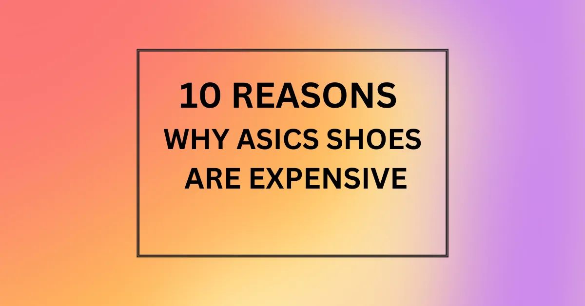 Why Are Asics Shoes So Expensive